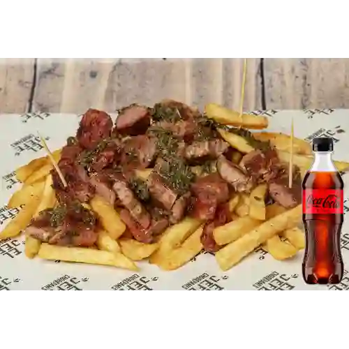 Combo Choripapas + Coca-Cola ZERO 400ml