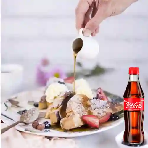 Tostadas Francesas 1/2 Porción +Cocacola Org 300ML