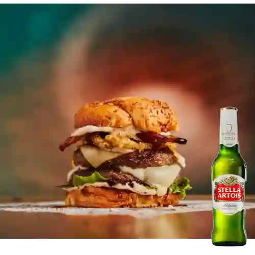 Combo Burger Nomada + Stella Artois 355 ml