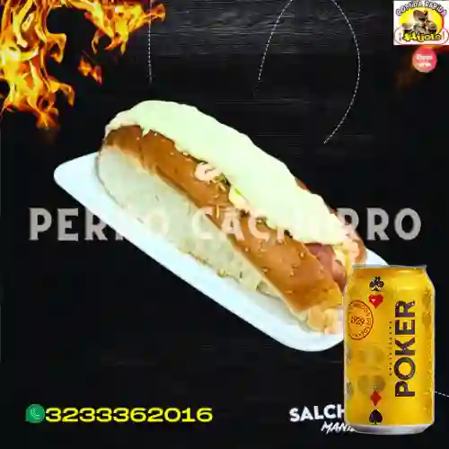Combo Perro Cachorro + Cerveza Poker Lta 330ml