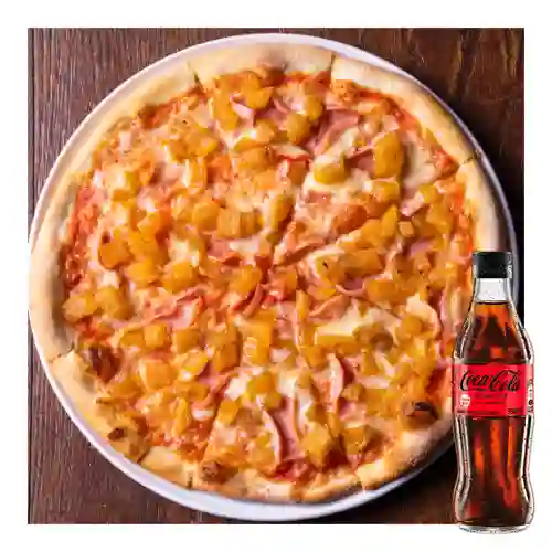 Combo Pizza Hawaiana + Coca Cola Sin Azúcar 300ML