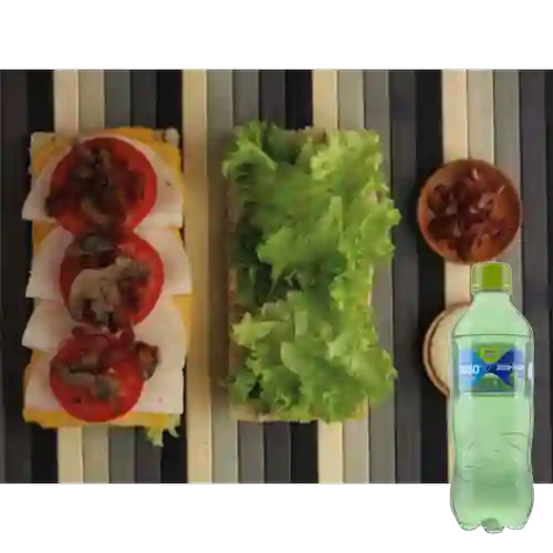 Combo Sándwich Génova + Brisa Saborizada Limón 280ML