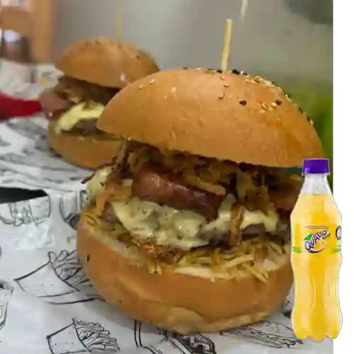 Combo Crunch Burger + Quatro Original 400ML