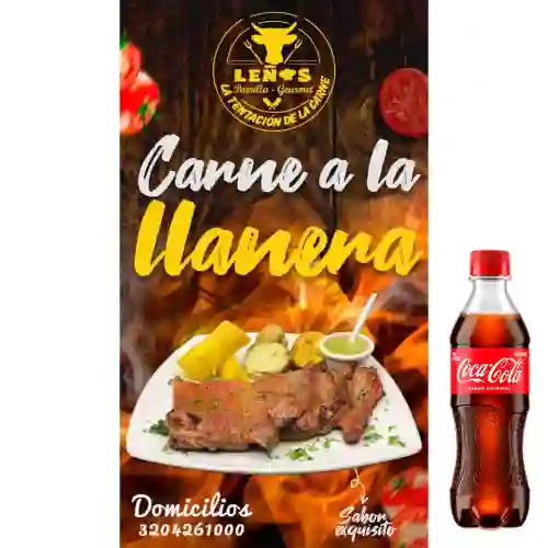 Combo Carne Llanera 100 gr + Coca Cola Original 400 ml