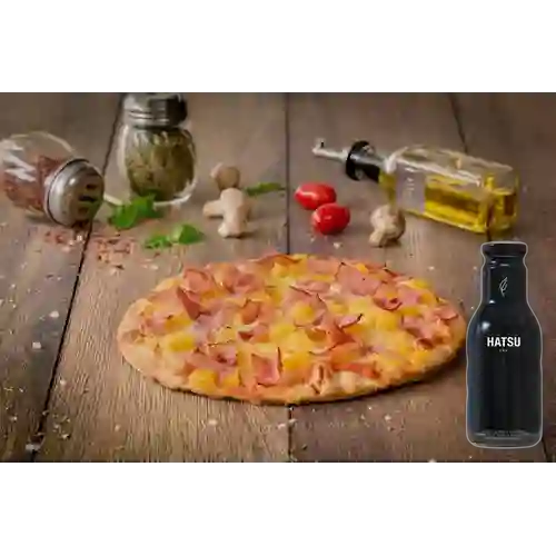 Combo Pizza Hawaiana + T�� Hatsu Negro 400 ml