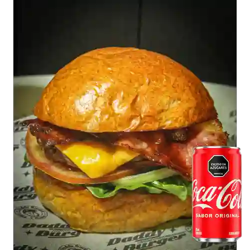Combo Hamburguesa Bacon Daddy +Cocacola Orig 235 ml