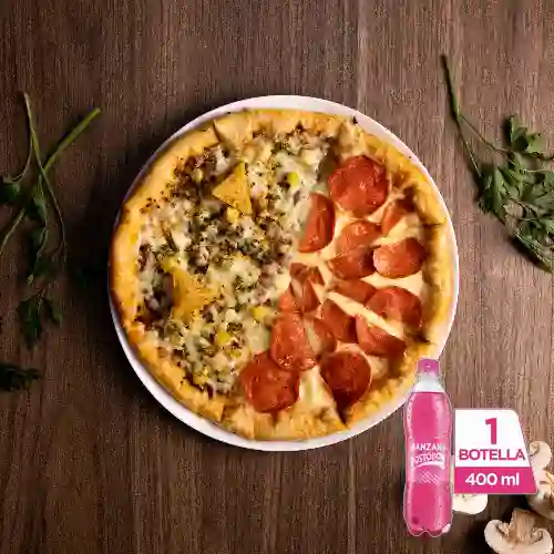 Combo Pizza Personal + Postobón Manzana 400 ml