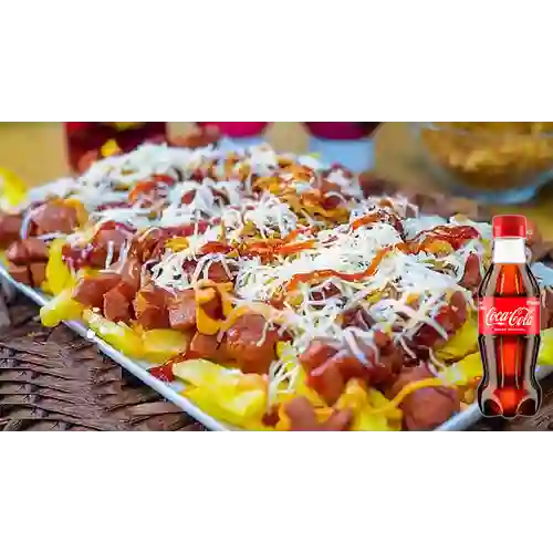 Combo Salchipapa Mixto + Coca Cola Original 250ML