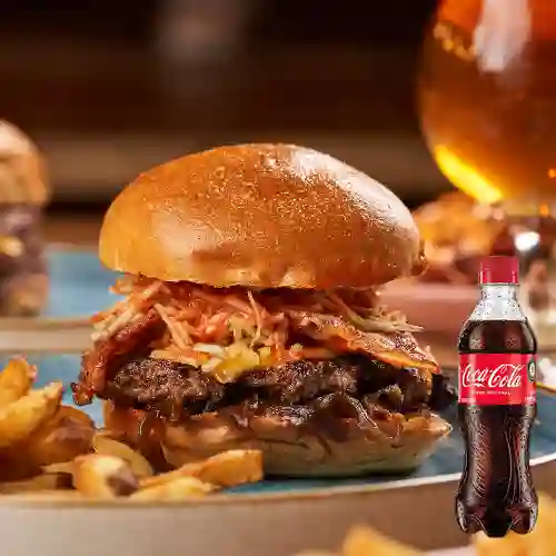 Combo Burger Voltaje + Coca Cola Original 400 ml