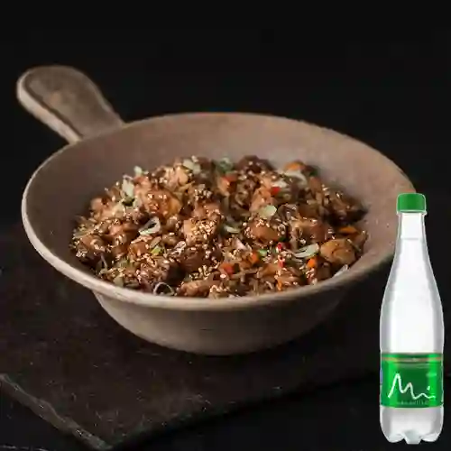Combo Yakimeshi + Manantial Con Gas 600ML