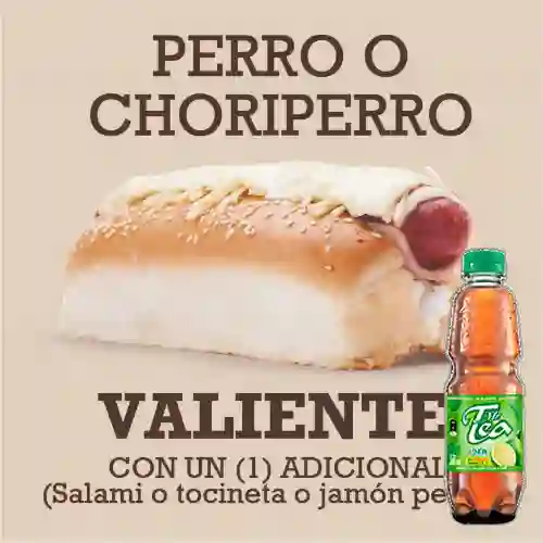 Perro Caliente/Choriperro Valiente +Mr Tea Limón 500ml