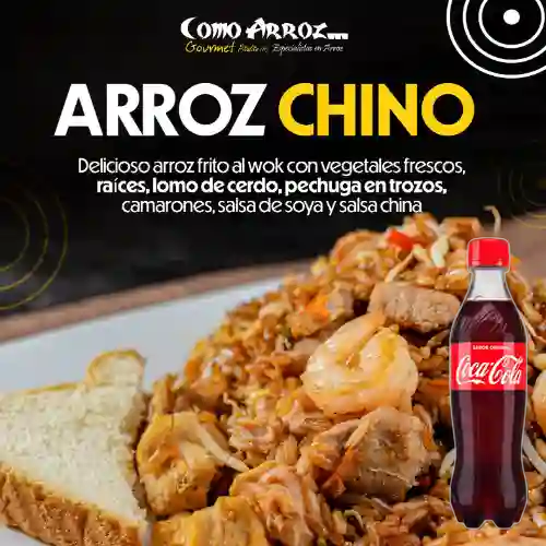 Combo Arroz Chino Cuarto +Cocacola Orig 400ml