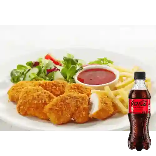 Combo Nuggets + Coca-Cola Sin Azúcar 400 ml