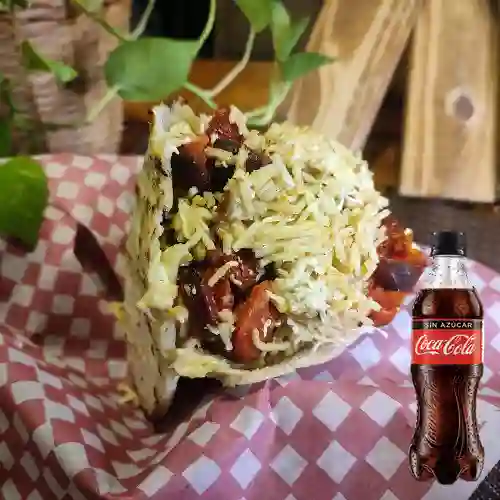 Combo Arepa de Chorizo + Coca Cola Zero 400Ml