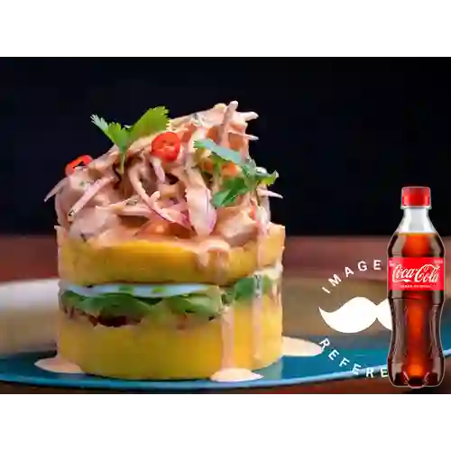Combo Causa de Camarón + Coca Cola Original 400 ml