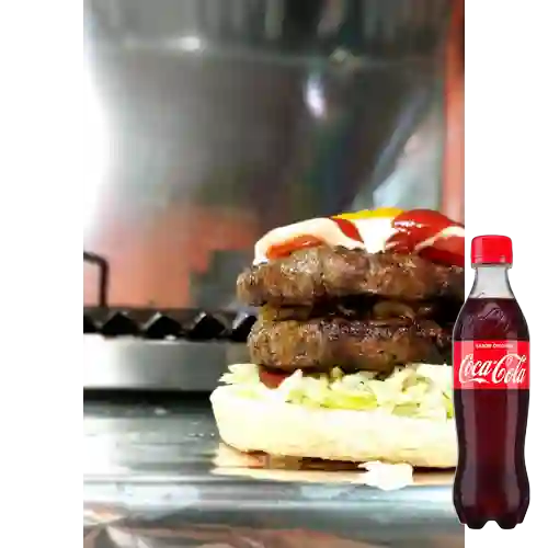 Combo Hamburguesa Súper Casera + Coca-cola 400 ml