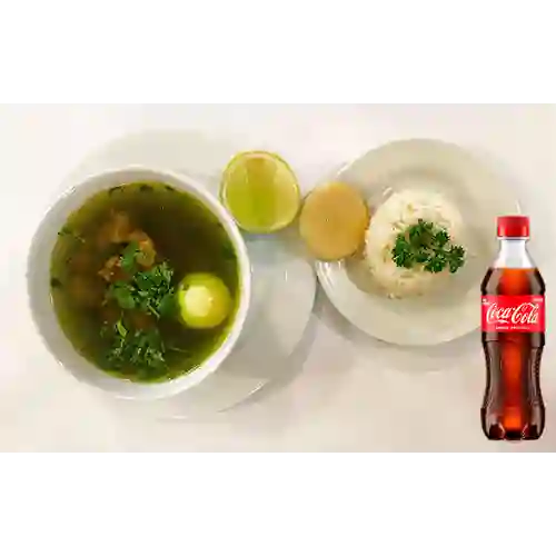 Combo Consomé de Pollo Especial +Cocacola Orig 400ml