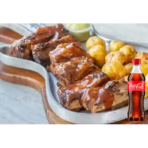 Combo Costillas BBQ + Coca Cola Original 400 ml