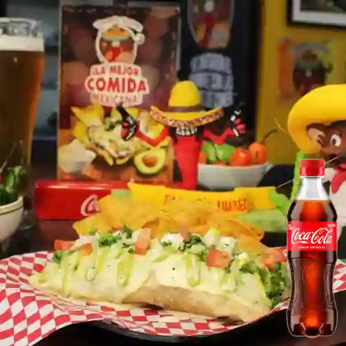 Combo Burro Carnita + Coca Cola Original 400 ml