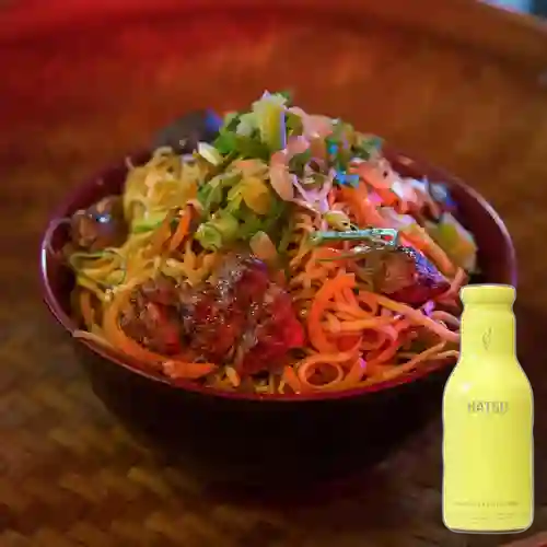 Combo Noodles De Pork Belly + Hatsu Amarillo 400 ml