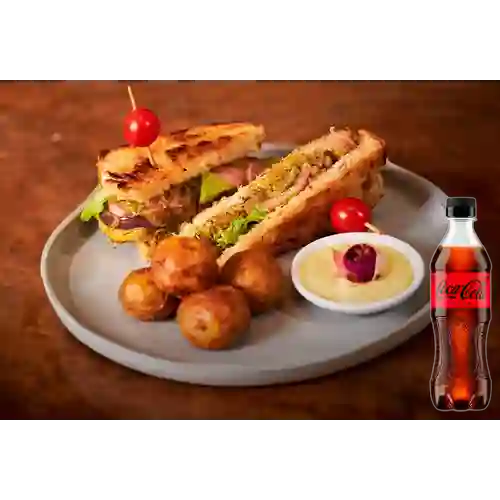 Combo Sándwich Club + Coca-Cola ZERO 400ml