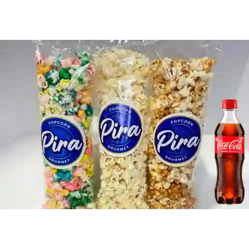 Combo Paquete Mixto X 3 Unidades +Cocacola Orig 400ml