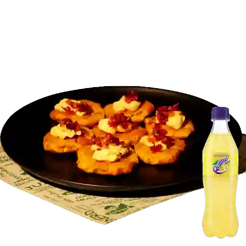 Combo Patacon con Queso + Quatro 400 ml