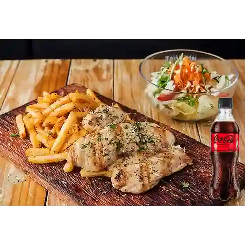 Combo Filete de Pollo + Coca-Cola Sin Azúcar 400 ml