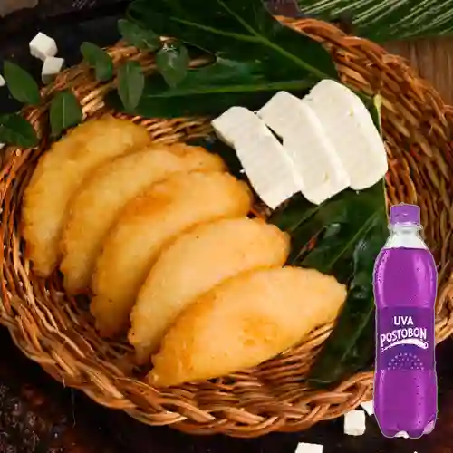 Combo 3 Empanadas de Queso + Postobon Uva 400 ml