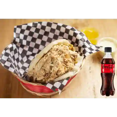 Combo Arepa Pollo + Coca Cola Sin Azúcar 400 ml