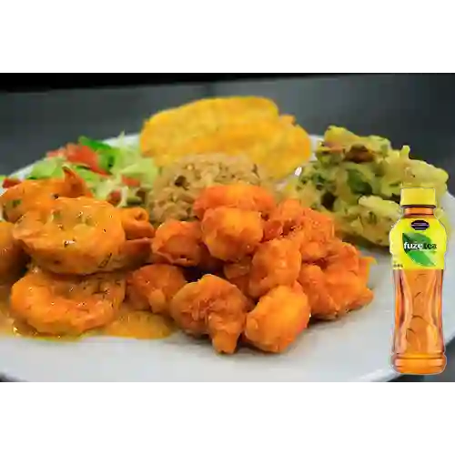 Combo Triple de Camarones + Fuze Tea Limón 400ML