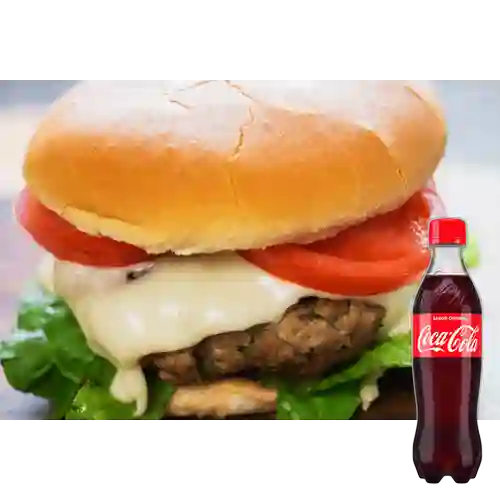 Combo Hamburguesa Al Paso Sencilla + Cocacola Orig 500 ml