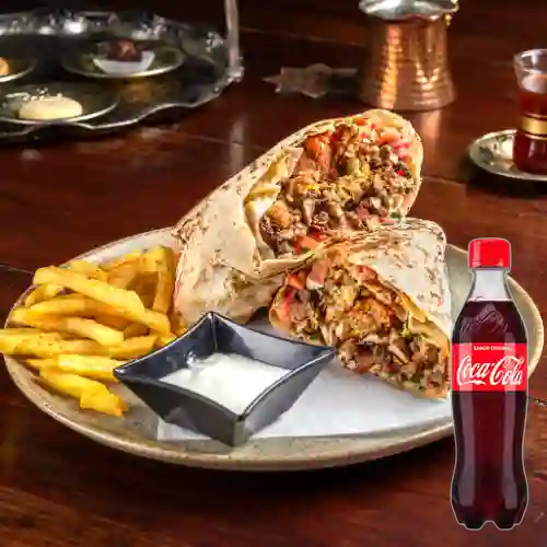 Combo Shawarma c/ Falafel +Cocacola Orig 400ml