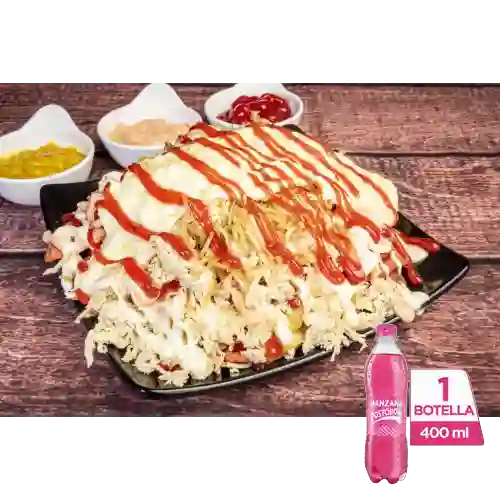 Combo Salchipollo + Postobón Manzana 400 ml