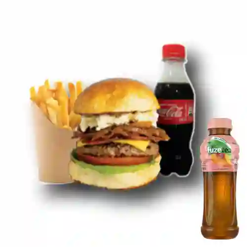 Combo Miami Combo Rappipromo + Fuze Tea Durazno 400ML