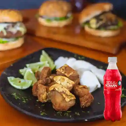 Combo Chicharrones c/ Bollo +Kola Román Orig 400ML