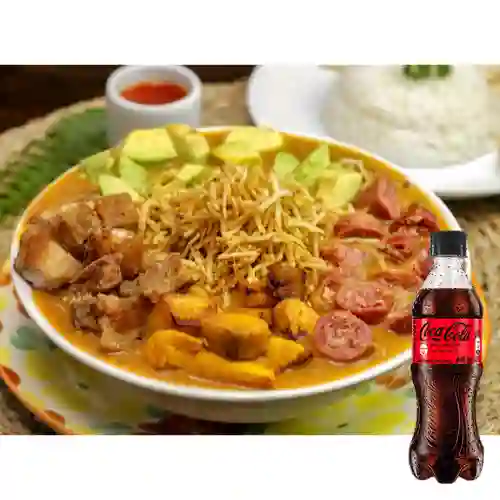 Combo Cazuela de Frijoles +Cocacola S/az 400ml