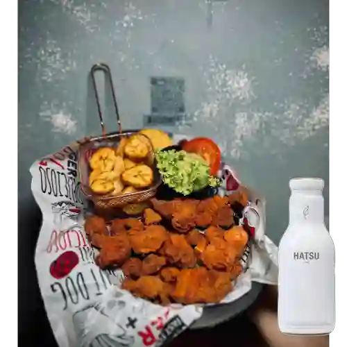 Combo Plato de Chicharrón + Te Hatsu Blanco 400 ml