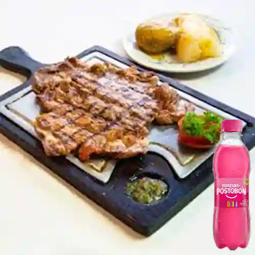Combo Churrasco + Postobón Manzana 250 ml