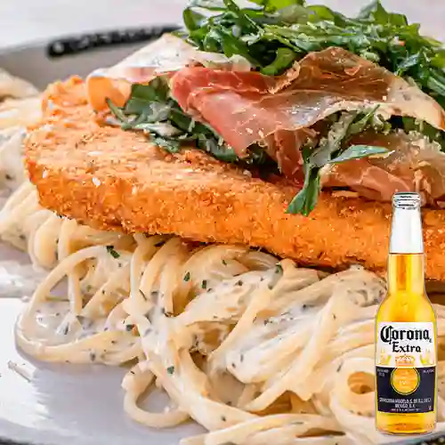Combo Milanesa Prosciutto + Corona 330 ml