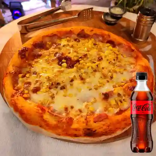 Combo Pizza Pequeña Pomodoro + Coca-Cola ZERO 400ml