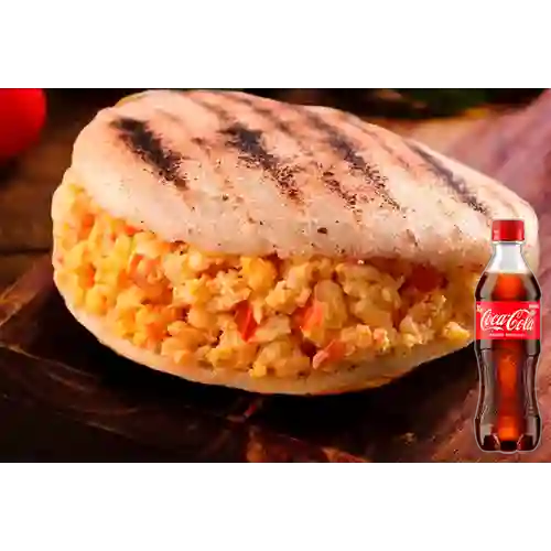 Combo Arepa Huevo Jamon&Queso +Cocacola Orig 400ml