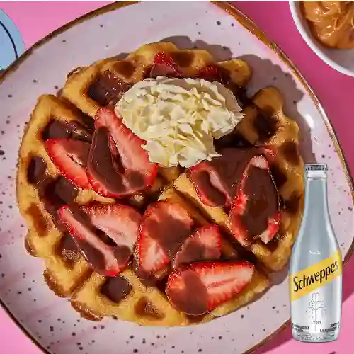 Combo Waffle Keto + Soda Schweppes 300 ml