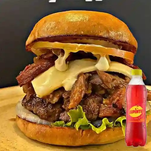 Combo Hamburguesa Porky + Kola Hipinto 400 ml