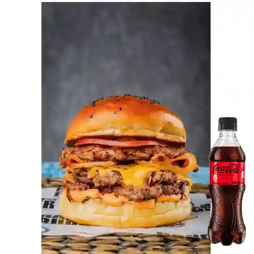 Combo Big Smash Burger + Coca Cola Sin Azúcar 400 ml