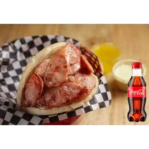 Combo Arepa Ranchera + Coca Cola Original 250ML