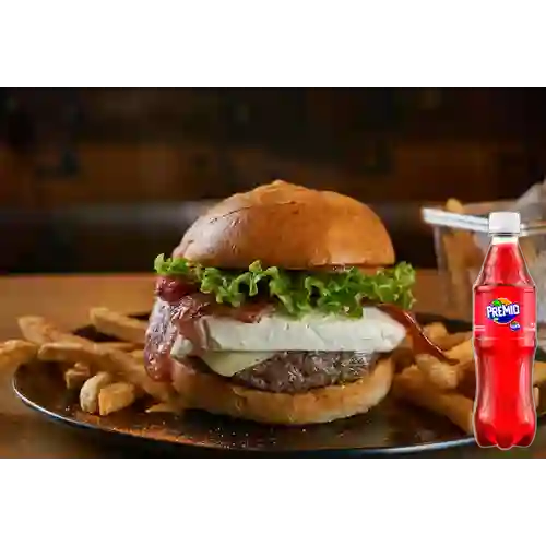 Combo Hamburguesa Artesanal Philadelphia +Premio 400ml