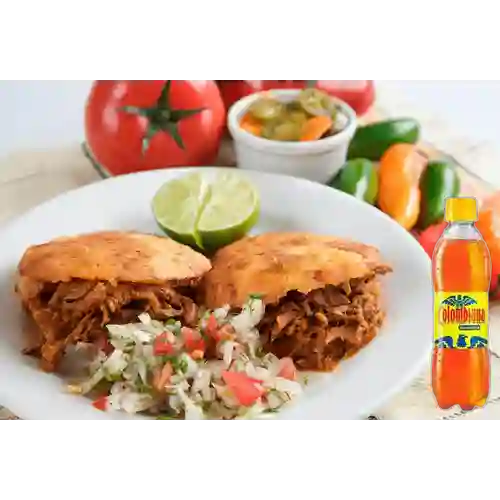 Combo Gorditas Rellenas + Colombiana 400 ml