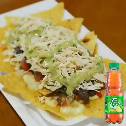 Combo Nacho con Pollo + Mr Tea Limón 300 ml