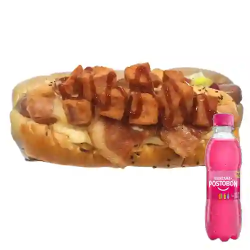 Combo Perro Ranchero. + Postobón Manzana 250 ml